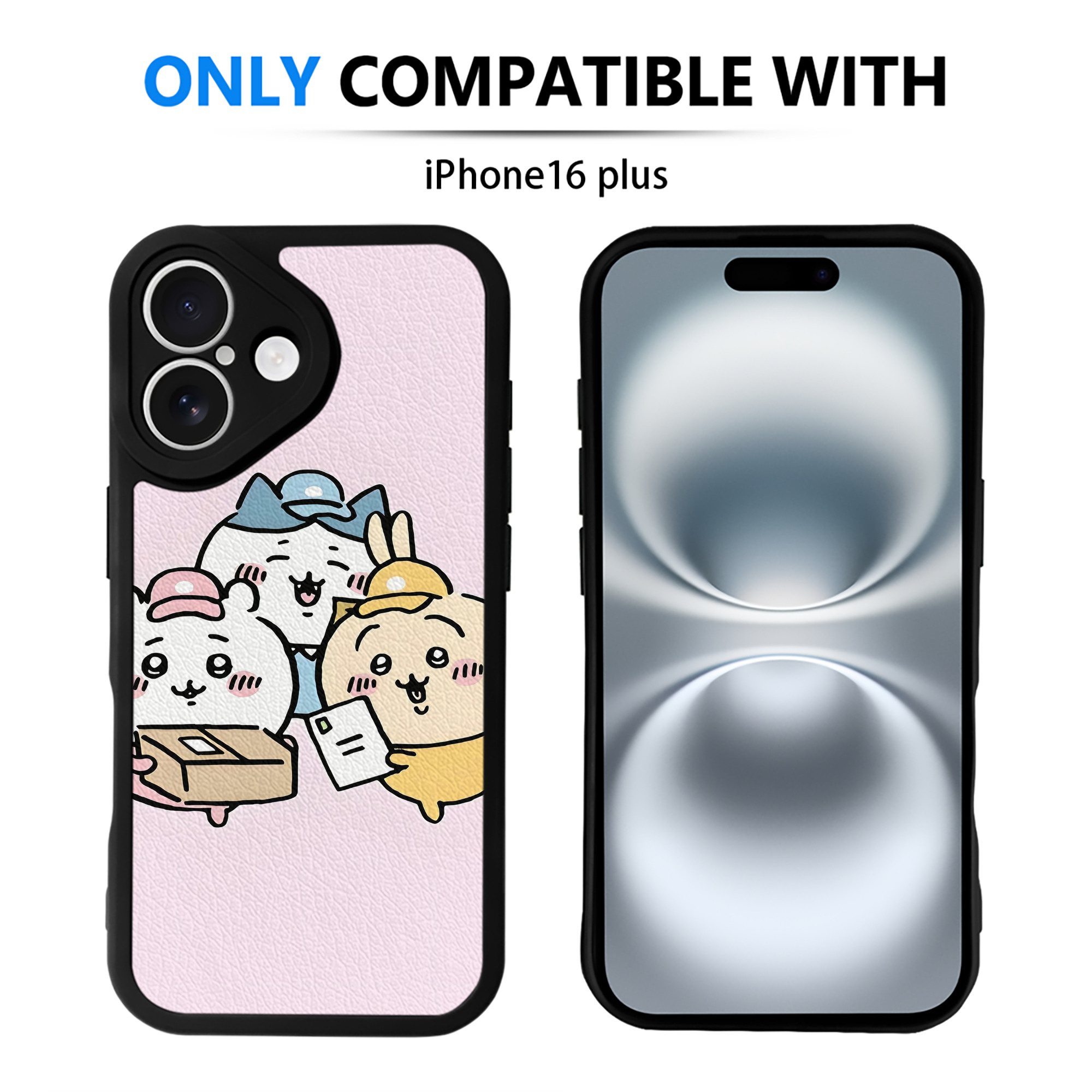 （画像用） ちいかわ Chii-kawa 【iPhone 16シリーズ対応】シリコンスマホケース（レザー調） 材質：シリコン